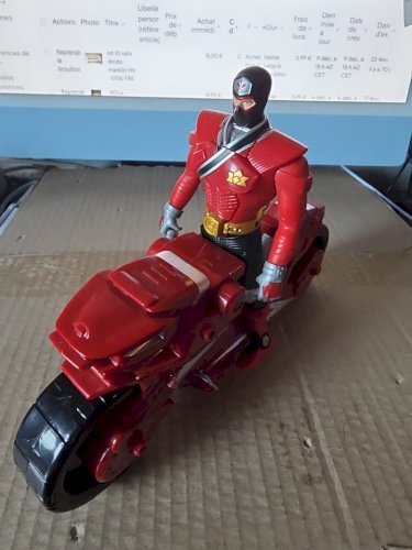 motard , figurine power rangers