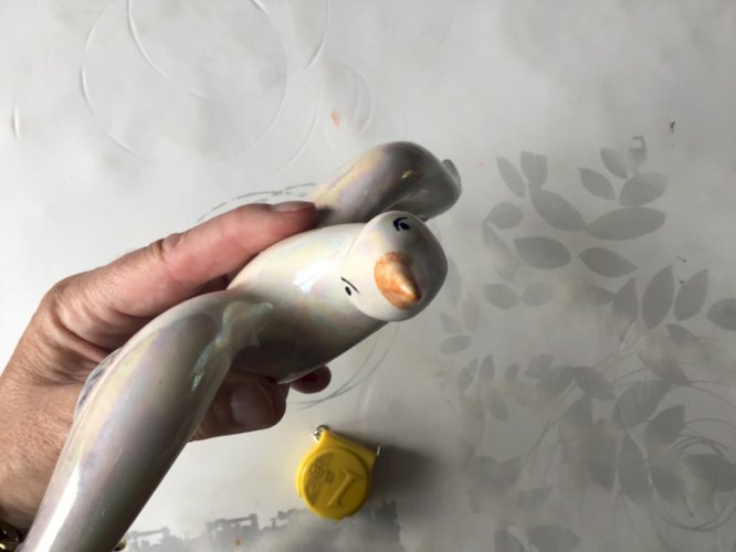 Mouette En Céramique Vallauris ?? France Blanche Et Noire Déco murale