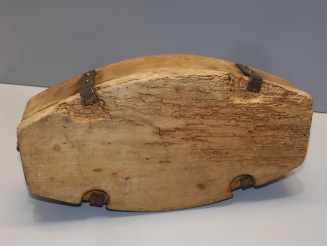 -MOULE A BEURRE ARTICULE en BOIS Ancien jus de grange collection art populaire D