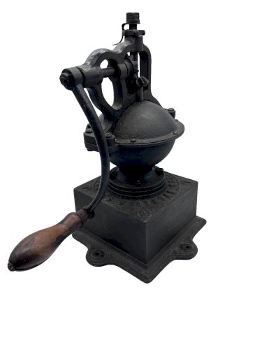 Moulin à café de comptoir Peugeot ancien – Fonte – Modèle A – XIXe / début XXe