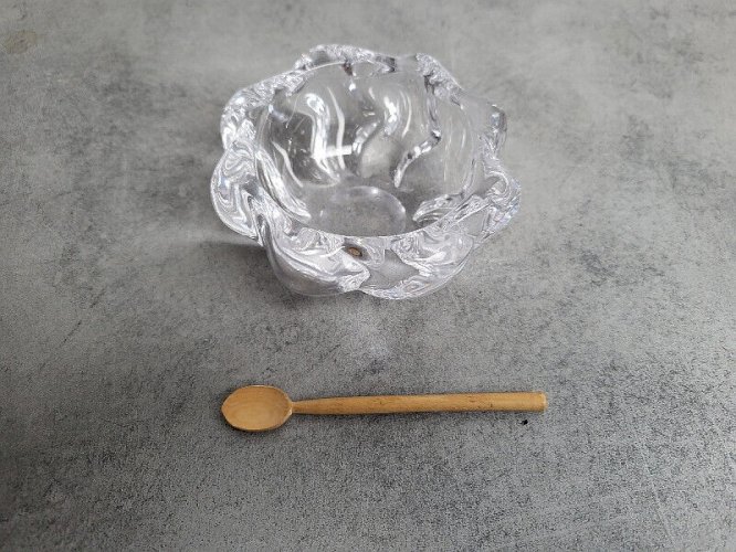 MOUTARDIER DAUM + CUILLERE EN BOIS