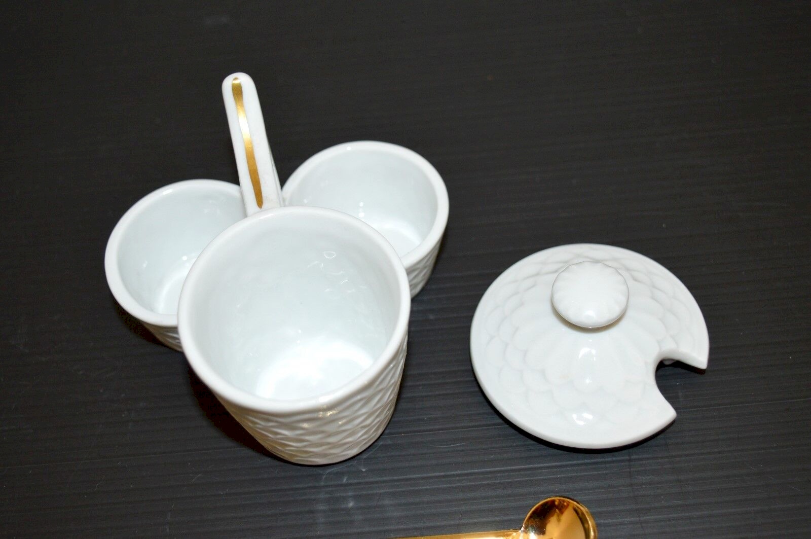 Lot De 4 Petites Cuillères à Sel/moutarde En Porcelaine Blanche - 10 Cm - Style Traditionnel Anglais (Bartlett & Sons)