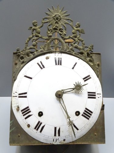 - MOUVEMENT PENDULE COMTOISE XVIII 8 JOURS FRONTON SOLEIL FONCTION REVEIL