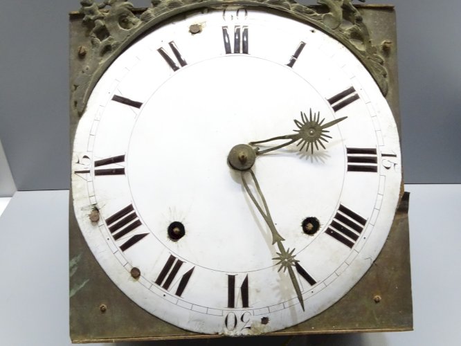 - MOUVEMENT PENDULE COMTOISE XVIII 8 JOURS FRONTON SOLEIL FONCTION REVEIL