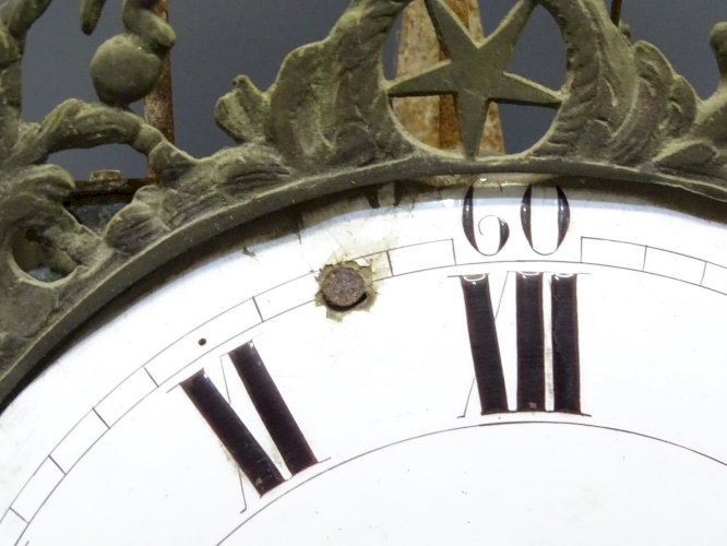 - MOUVEMENT PENDULE COMTOISE XVIII 8 JOURS FRONTON SOLEIL FONCTION REVEIL