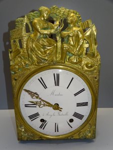 - COMTOISE CLOCK PENDULUM MOVEMENT 19th CENTURY 8 DAYS WITHOUT BELL CLOCK D