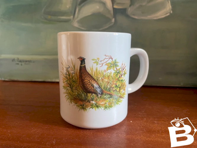 Mug en porcelaine Chasse faisan Sologne
