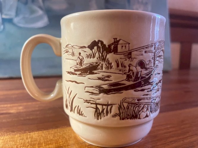 Mug England Pêcheur dans sa barque