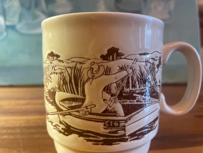 Mug England Pêcheur dans sa barque