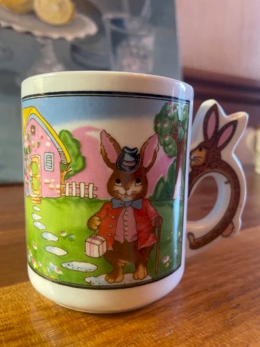 Mug vintage Lapin en porcelaine