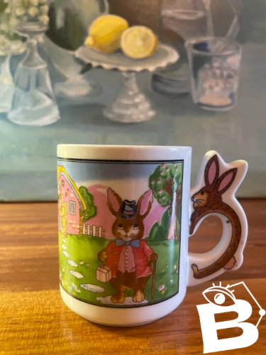 Mug vintage Lapin en porcelaine