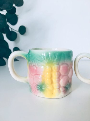 Mugs en barbotine vintage