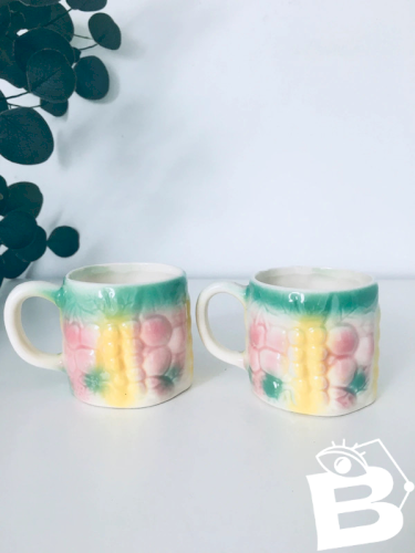 Mugs en barbotine vintage