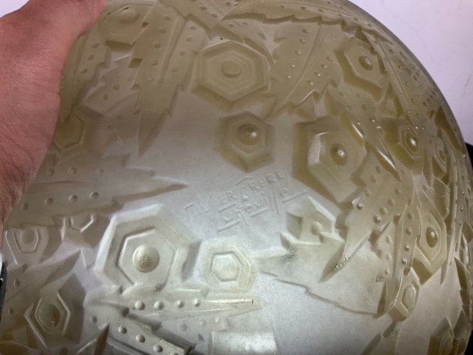 MULLER FRERES SUSPENSIONS ART DÉCO ,VASQUES + TULIPES ANNÉES 1930