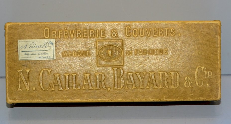 -N. CAILAR BAYARD & Cie PETITE BOITE CARTON pour Petites cuillères/Fourchettes D