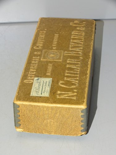 -N. CAILAR BAYARD & Cie PETITE BOITE CARTON pour Petites cuillères/Fourchettes D