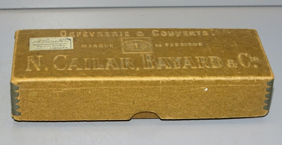 -N. CAILAR BAYARD & Cie PETITE BOITE CARTON pour Petites cuillères/Fourchettes D