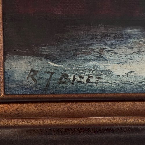 Nature morte aux fleurs par Raymond-Jean Bizet XXe A5750