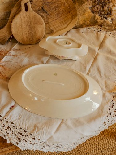 Nestor, le lot de 2 plats de service en porcelaine N°499