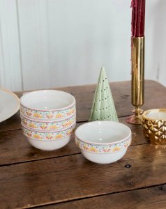 Nestor, the set of 4 earthenware bowls N°528