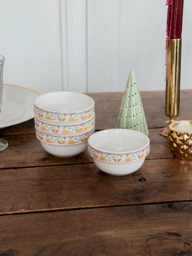 Nestor, le lot de 4 bols en faïence N°528