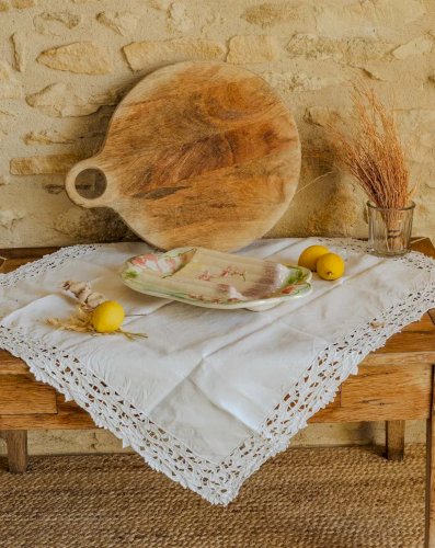 Nestor, le plat à asperges en barbotine N°489