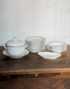 Nestor, the golden porcelain tableware service No. 520