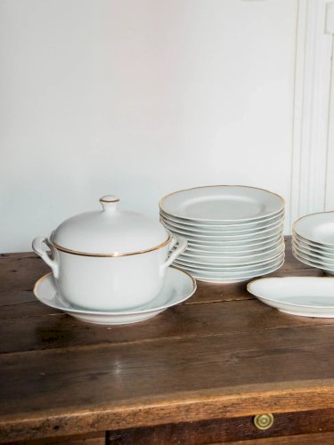 Nestor, le service de vaisselle doré en faïence N°520