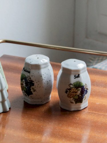 Nestor, le service salière poivrière en faïence N°533