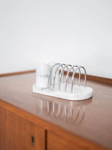 Nestor, l'ensemble salière et poivrière en marbre N°457