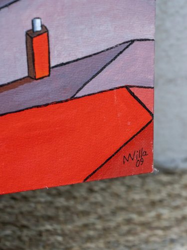 Nina, la toile "Les toits de la ville" N°274