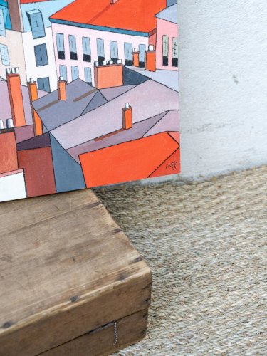 Nina, la toile "Les toits de la ville" N°274