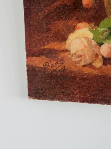 Nina, la toile peinte aux roses N°143