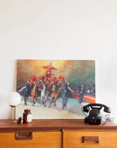 Nina, la toile peinte équestre N°161