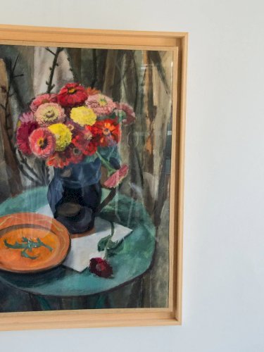 Nina, la toile peinte fleurie N°133