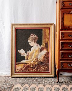 Nina, le canevas de femme encadré N°319