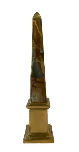Obélisque en bronze lustré et poli XX siècle