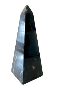 Black veined marble obelisk XX century