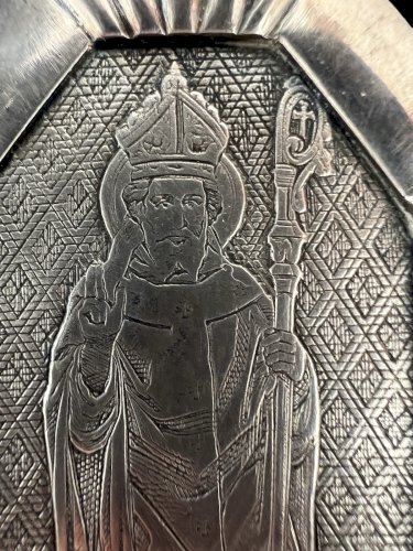 Objet religieux–Saint évêque–début XXe siècle art déco Ancien Vintage Collection