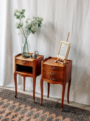 Odile, la paire de chevets en bois clair N°595