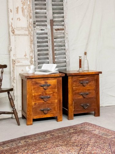 Odile, la paire de chevets en bois N°626