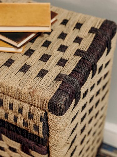 Odile, la paire de chevets en osier bicolore N°652