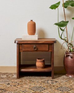 Odile, la table de chevet en bois N°1187