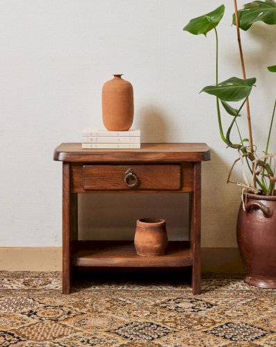 Odile, la table de chevet en bois N°1187