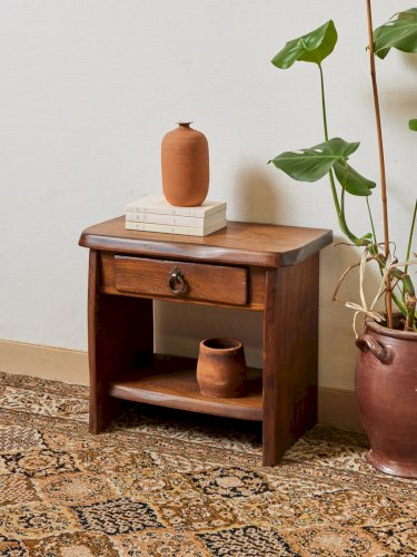 Odile, la table de chevet en bois N°1187