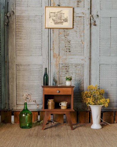 Odile, la table de chevet en bois N°1191