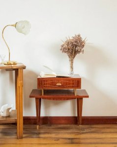 Odile, the wooden bedside table No. 643