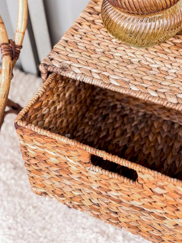 Odile, la table de chevet en rotin N°1173