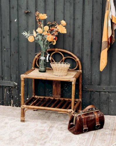 Odile, la table de chevet en rotin N°517