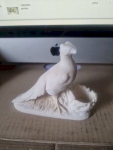 oiseau  Calcaire Fontaine Pétrifiante - 13 x 11 cm